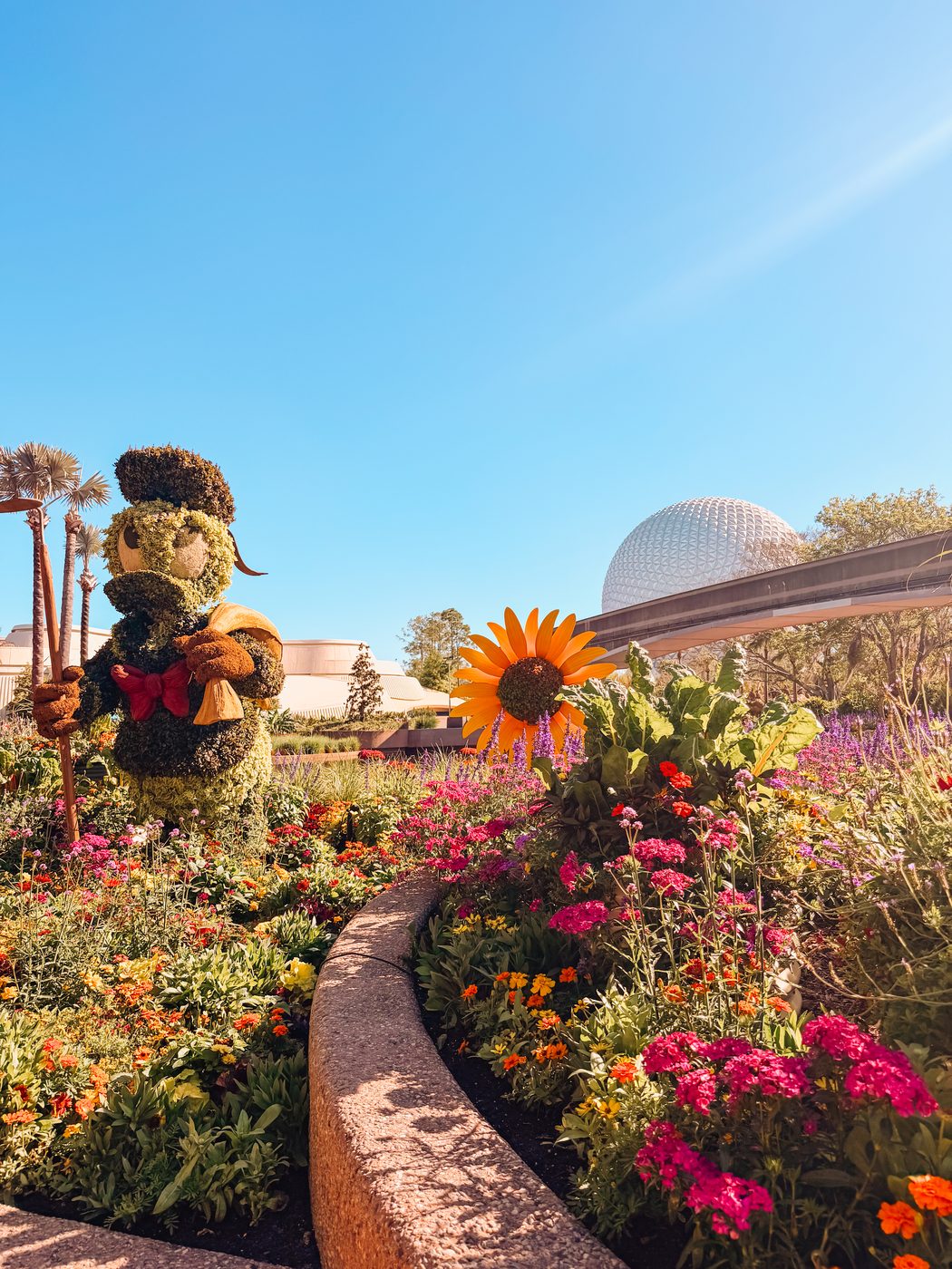 Flower & Garden topiaries and Spaceship Earth