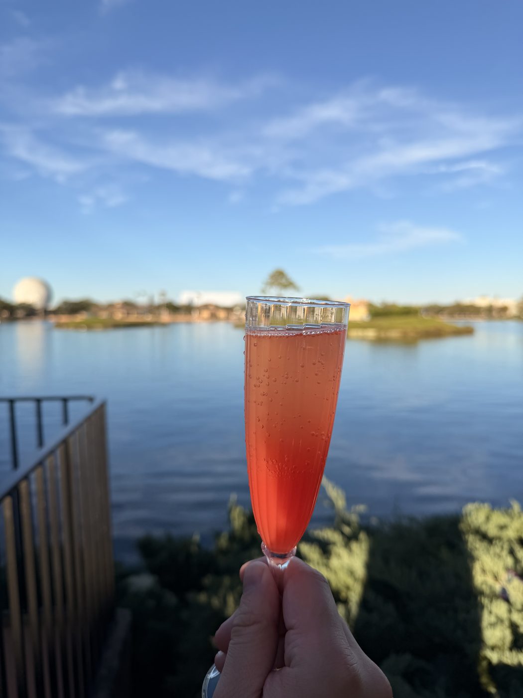 A festival ros&eacute; over the lagoon
