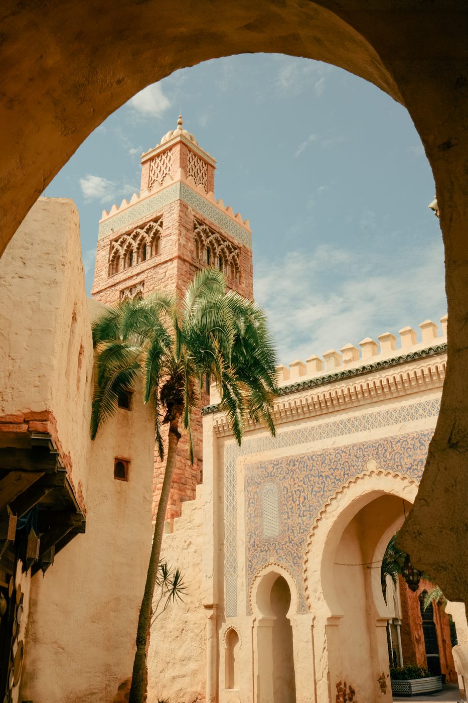 The Morocco pavilion archway