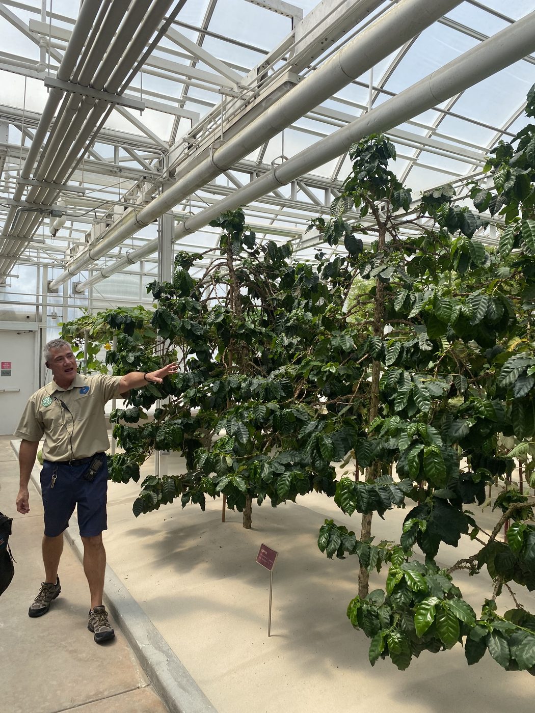 The Living with the Land greenhouses