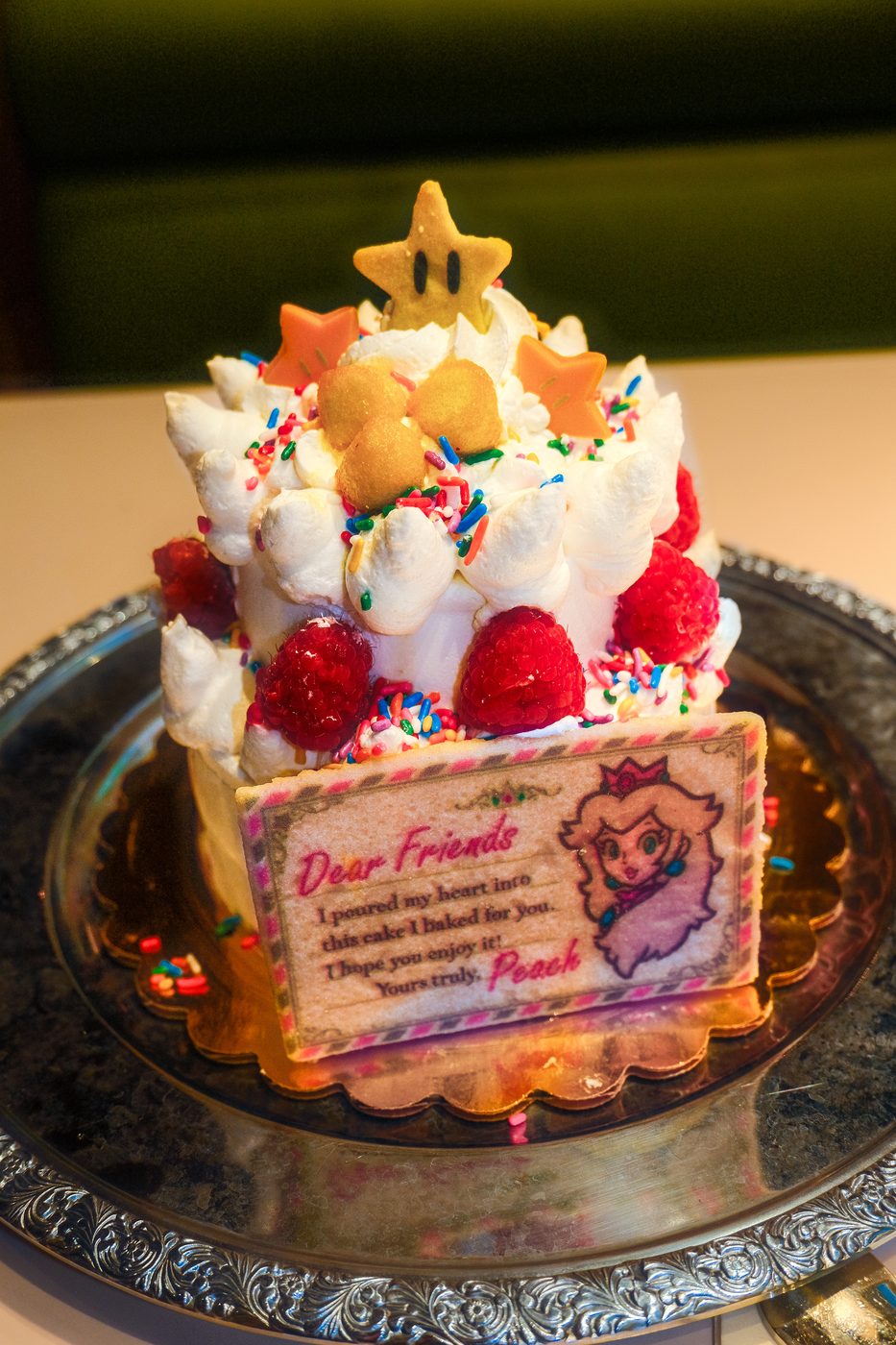 A Peach-perfect dessert at Toadstool Cafe