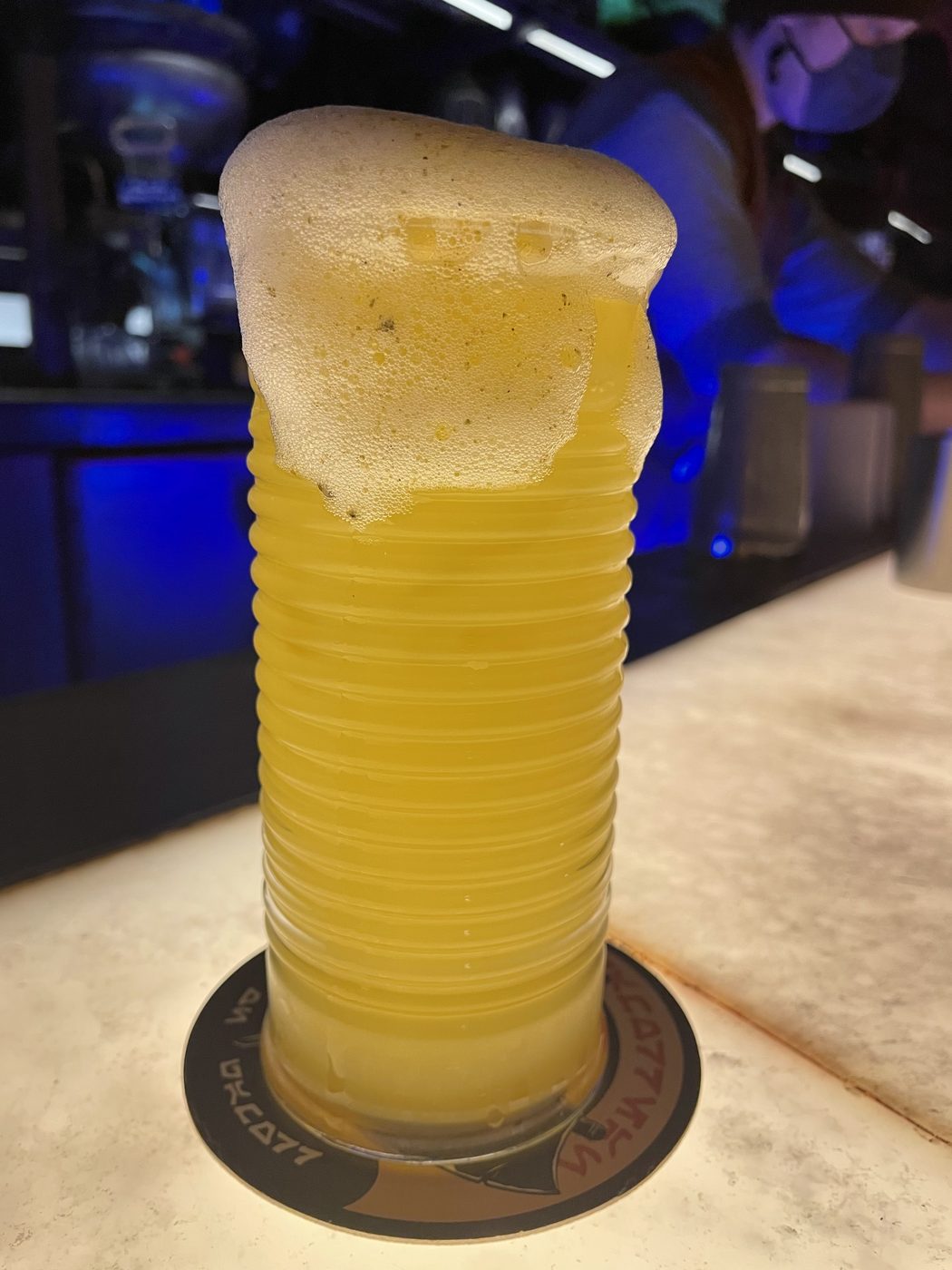A frothy pour at the Studios