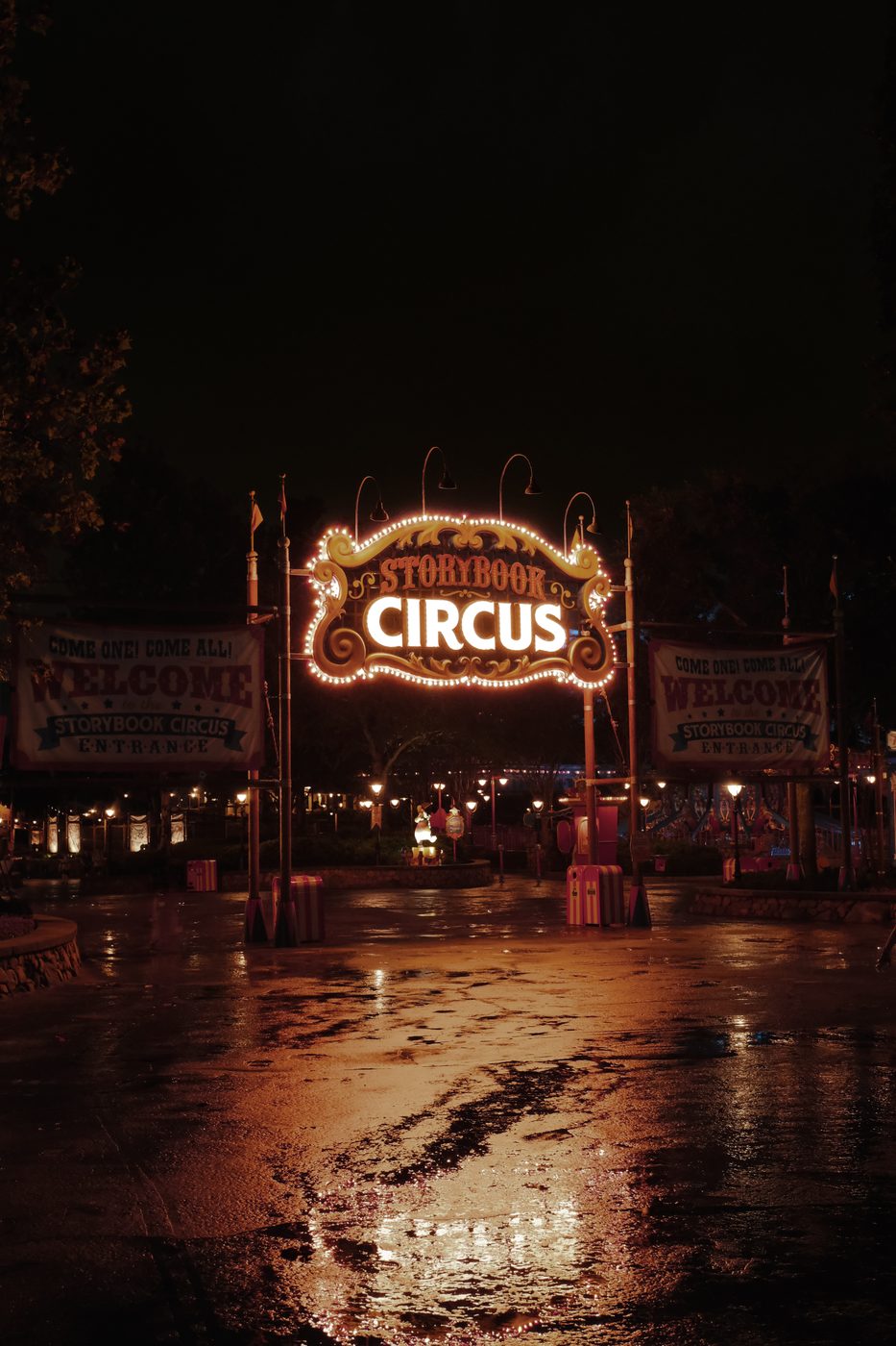 Storybook Circus at night