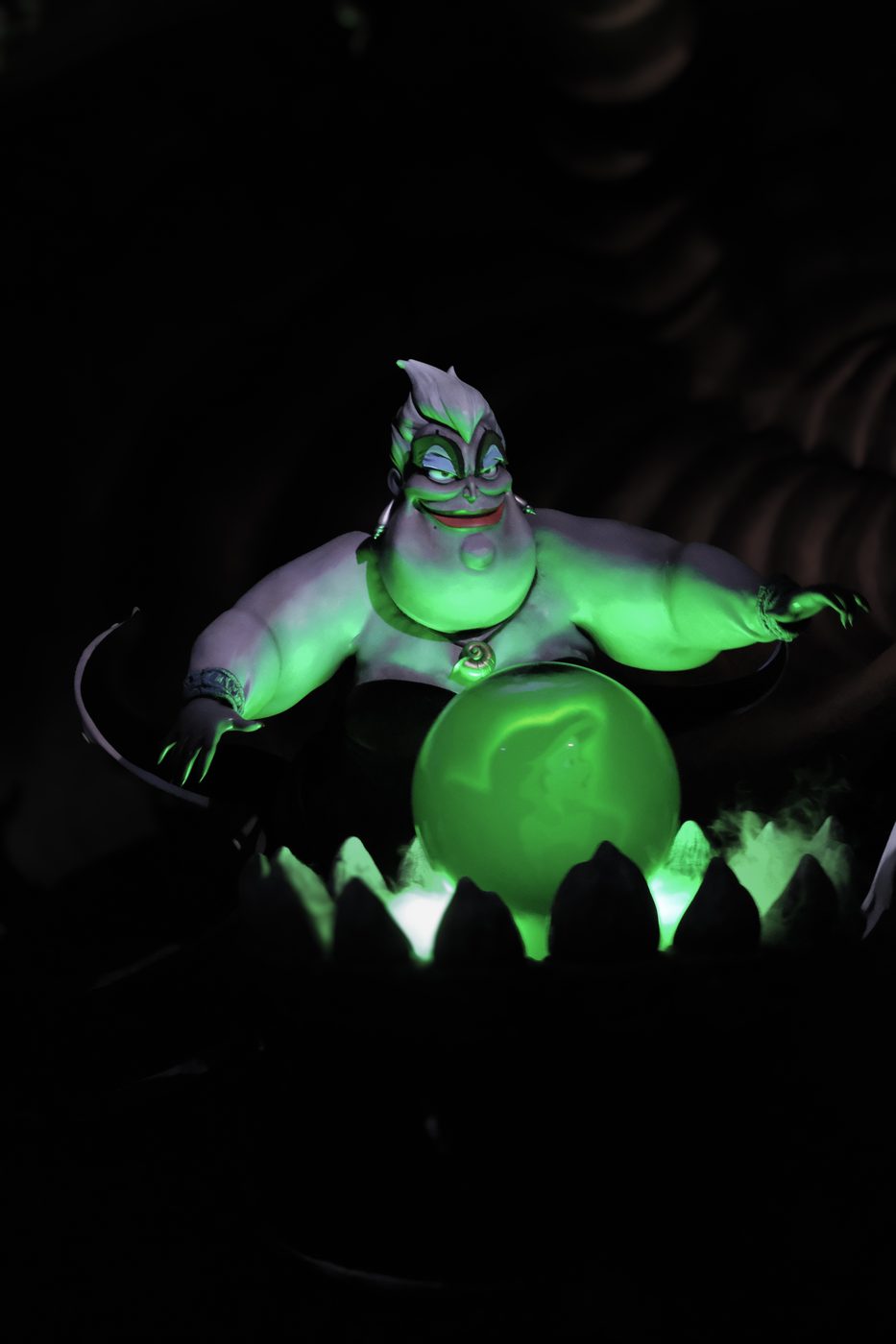 Ursula lurks on Journey of The Little Mermaid
