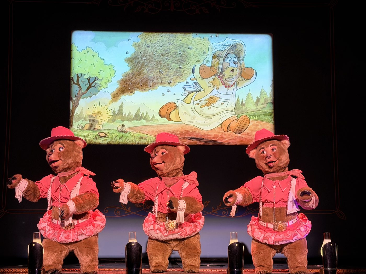 The Country Bear Jamboree in full swing