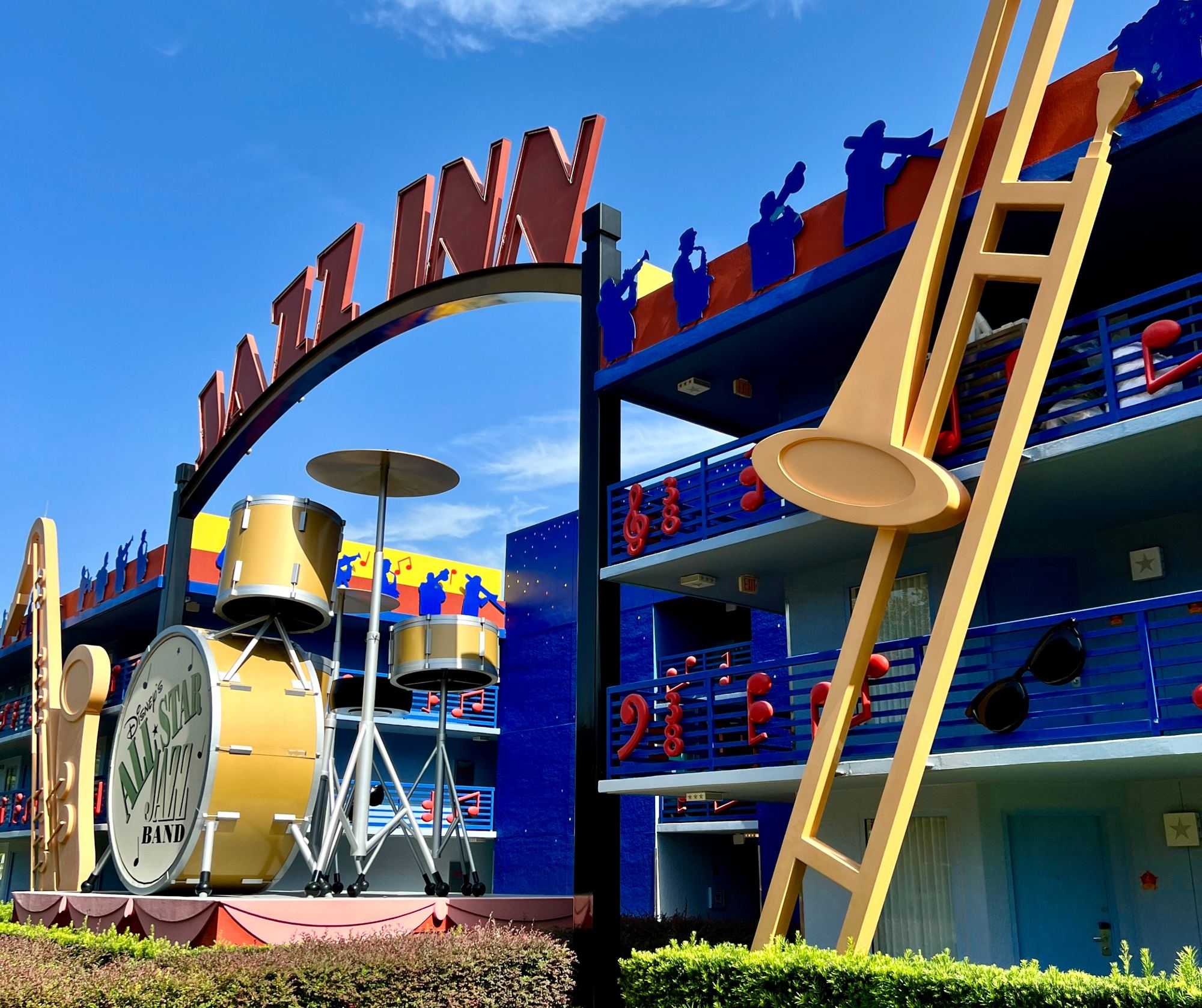 The Jazz Inn's giant drum kit