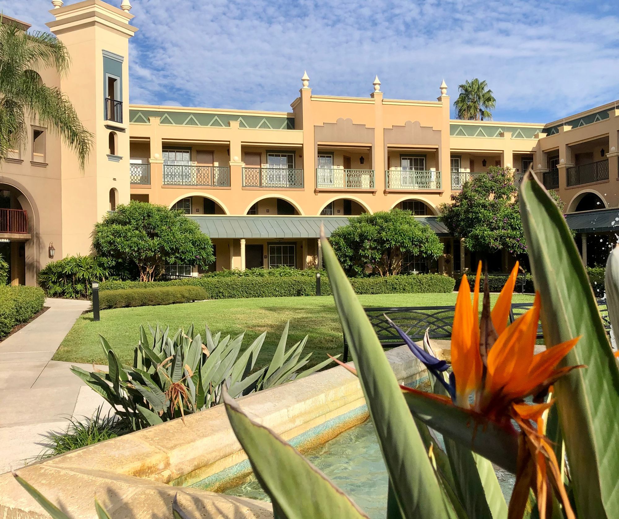 Casitas courtyards at Coronado Springs