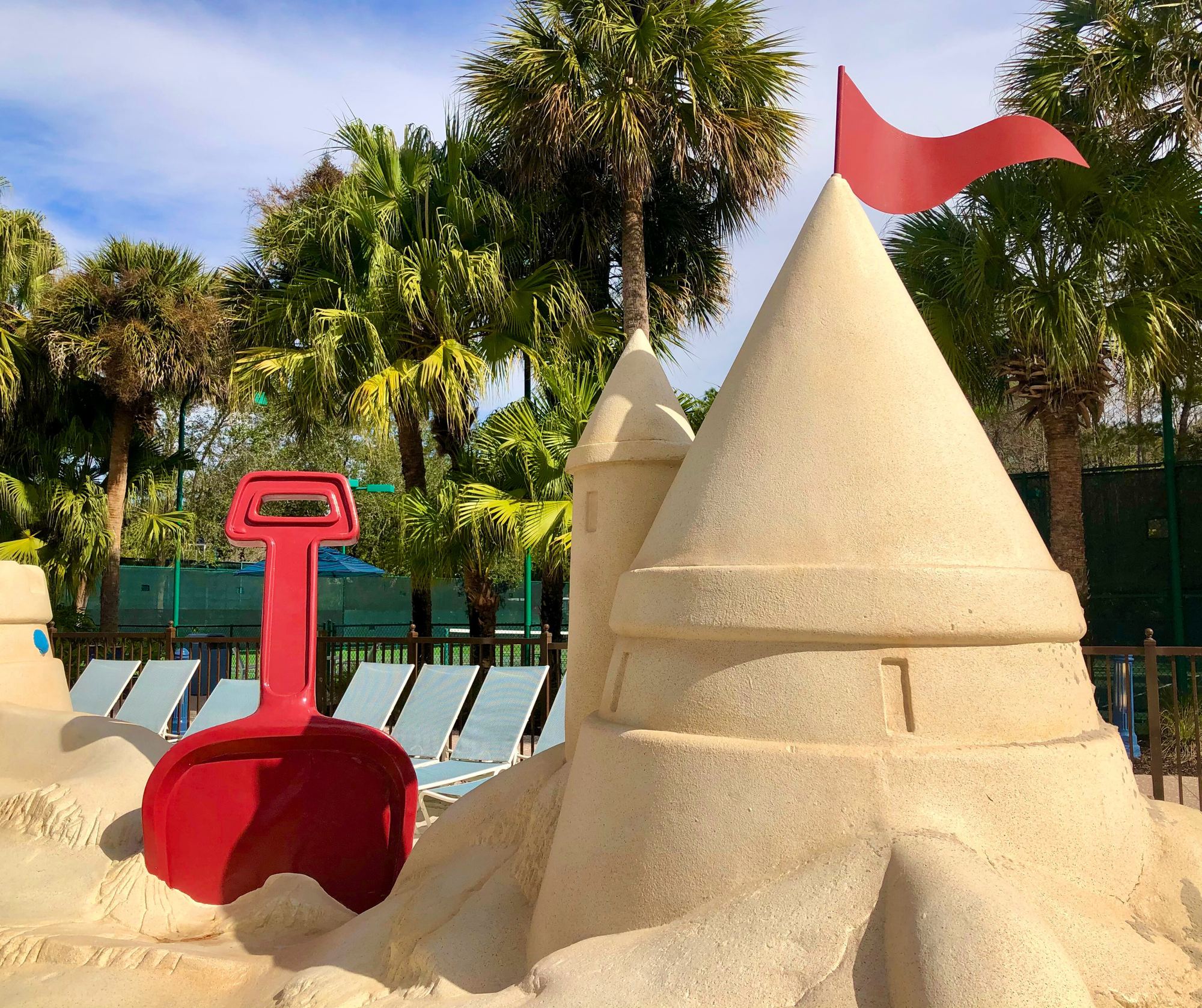 The sandcastle at the main pool