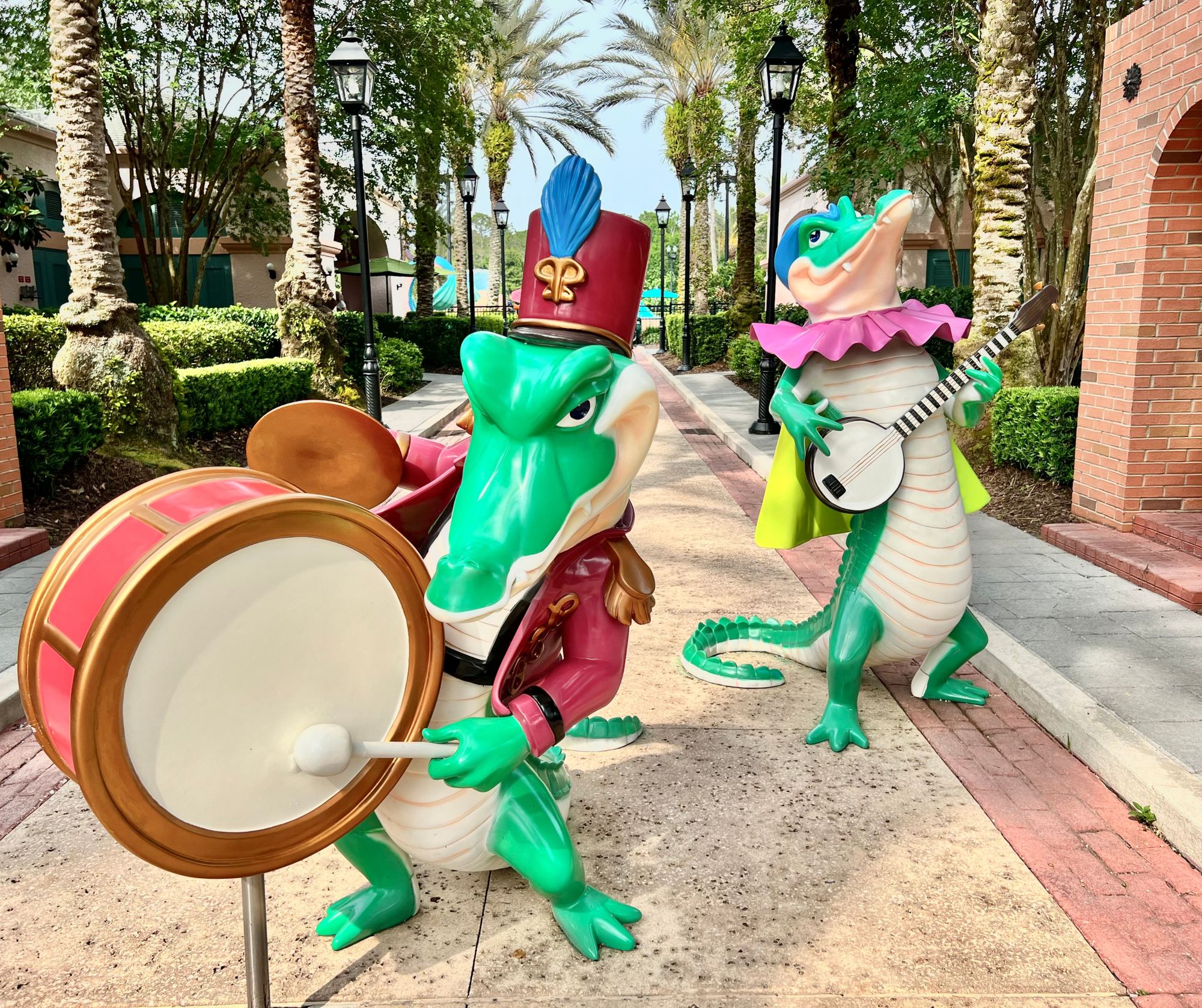 The alligator jazz band of French Quarter