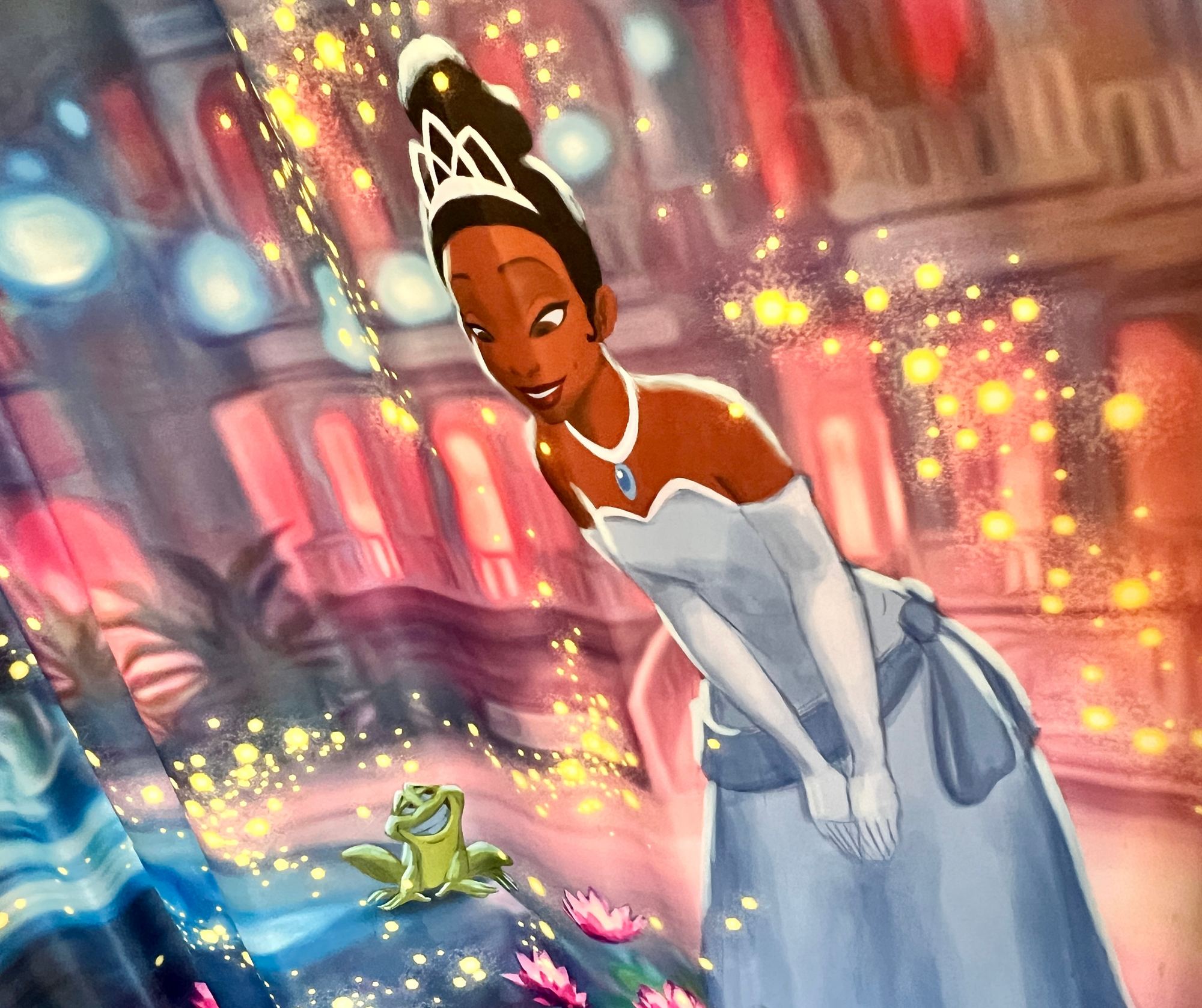 Tiana artwork in the Royal Rooms