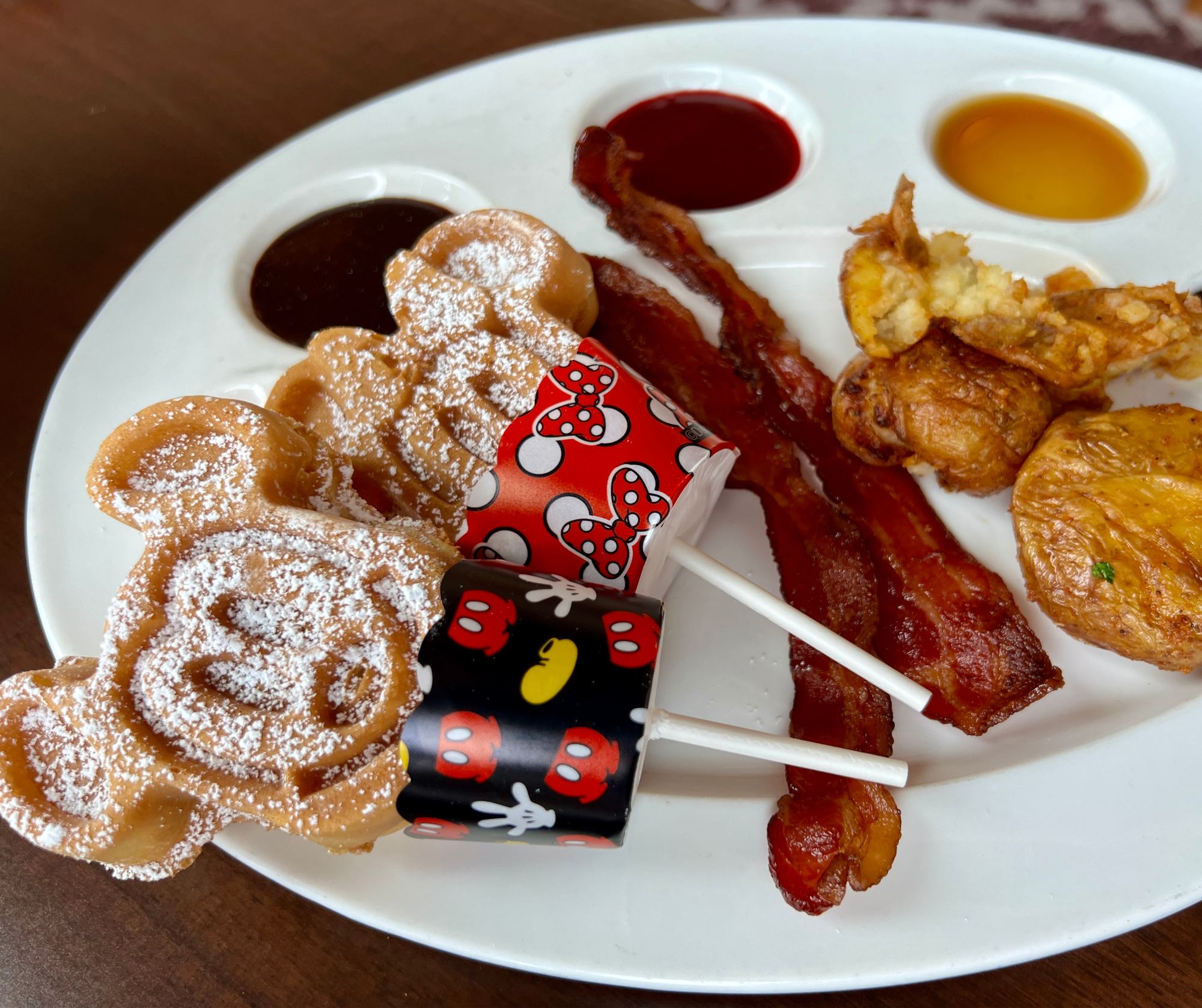 Mickey waffles at Topolino's Terrace