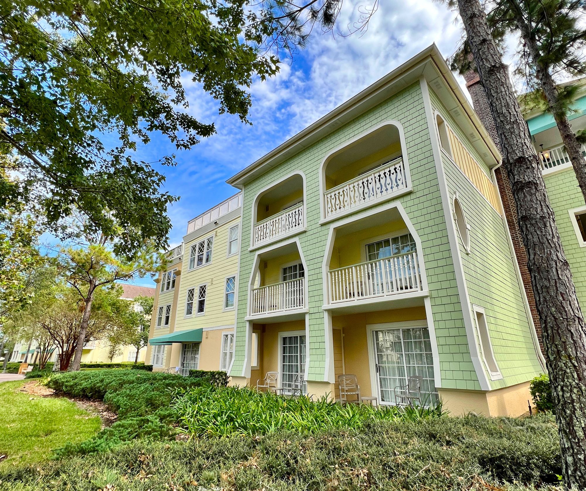 Pastel villas in the Springs