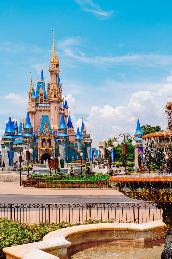 Cinderella Castle from the hub