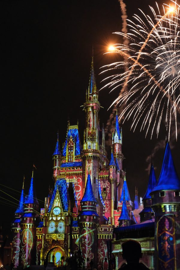 Fireworks over Cinderella Castle